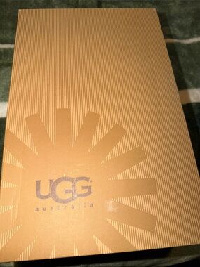 UGG Tan Branded Shoe Box with Sunburst Logo